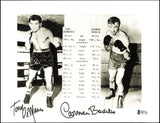 Tony Demarco & Carmen Basilio Autographed 8.5x11 Photo Beckett BAS #F87722