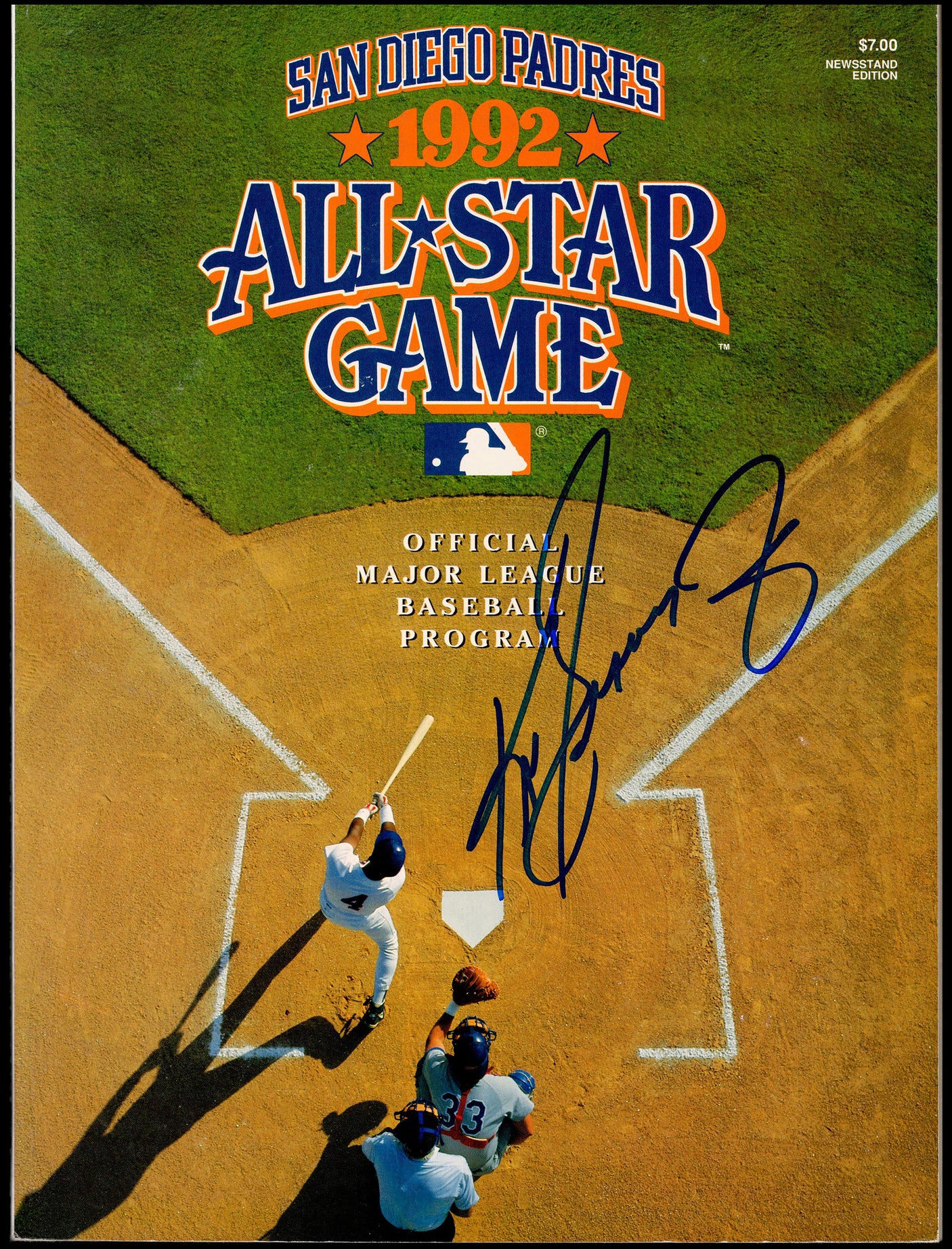 Ken Griffey Jr. Autographed 1992 All Star Game Program Seattle Mariners MVP Beckett BAS Witness #1W901406