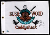Chevy Chase Autographed Caddyshack Golf Pin Flag Beckett BAS QR #BN85997