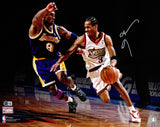 Allen Iverson Autographed 16x20 Photo Philadelphia 76ers Beckett BAS Witness #1W901313