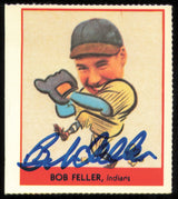 Bob Feller Autographed 1977 1938 Goudey Reprint Rookie Card #264 Cleveland Indians SKU #254647