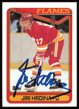Jiri Hrdina Autographed 1990-91 Topps Card #234 Calgary Flames SKU #255124