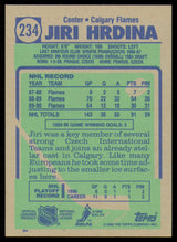 Jiri Hrdina Autographed 1990-91 Topps Card #234 Calgary Flames SKU #255124