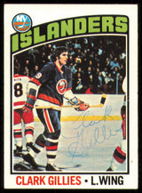 Clark Gillies Autographed 1976-77 Topps Card #126 New York Islanders SKU #255321