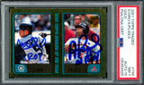 Ichiro Suzuki & Albert Pujols Autographed 2001 Topps Traded Gold Rookie Card #T99 PSA 7 Auto Grade Gem Mint 10 "01 ROY" #698/2001 PSA/DNA #135353428