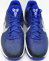 Kobe Bryant Autographed Black/Blue 2011-12 Nike Team Issued Kobe VI Shoes Los Angeles Lakers (Dual Signed) Size 14 PSA/DNA #AO05385 & AO05386