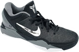 Kobe Bryant Autographed Black/Grey 2011-12 Nike Kobe VII Shoes Los Angeles Lakers (Dual Signed) Size 14 #4/8 Panini Holo #PA16640