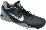 Kobe Bryant Autographed Black/Grey 2011-12 Nike Kobe VII Shoes Los Angeles Lakers (Dual Signed) Size 14 #4/8 Panini Holo #PA16640