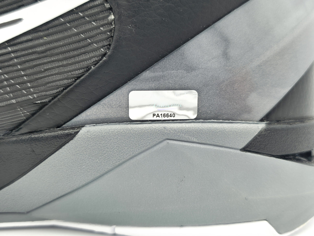 Kobe Bryant Autographed Black/Grey 2011-12 Nike Kobe VII Shoes Los Angeles Lakers (Dual Signed) Size 14 #4/8 Panini Holo #PA16640