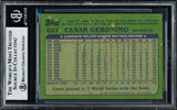 Cesar Geronimo Autographed 1982 Topps Card #693 Kansas City Royals Beckett BAS #18628710