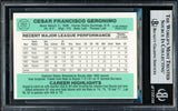 Cesar Geronimo Autographed 1984 Donruss Card #252 Kansas City Royals Beckett BAS #18628737