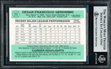 Cesar Geronimo Autographed 1984 Donruss Card #252 Kansas City Royals Beckett BAS #18628739