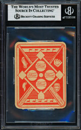 Warren Spahn Autographed 1951 Topps Red Back Card #30 Boston Braves Beckett BAS #18629906