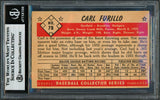 Carl Furillo Autographed 1953 Bowman Color Card #78 Brooklyn Dodgers Beckett BAS #18630006
