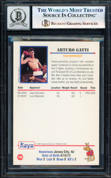 Arturo Gatti Autographed 1991 Kayo Rookie Card #169 Auto Grade Gem Mint 10 Beckett BAS #18174314