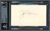 Joe Louis Autographed 3x5 Index Card Beckett BAS #18630158