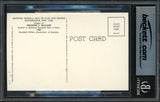 Ted Williams Autographed Hall of Fame Plaque Postcard Boston Red Sox Beckett BAS #18630885