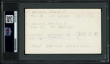 Joe, Vince, & Dom DiMaggio Brothers Autographed 3x5 Index Card PSA/DNA #85420078