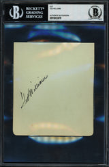 Ted Williams Autographed 4.5x5 Album Page Boston Red Sox Vintage Signature Beckett BAS #18630678