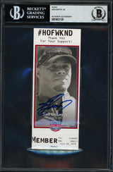 Ken Griffey Jr. Autographed 2016 Hall of Fame Induction Ticket Seattle Mariners Beckett BAS #18631120