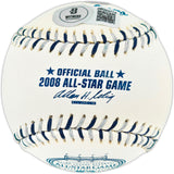 Ichiro Suzuki Autographed Official 2008 All Star Game Logo Baseball Seattle Mariners Beckett BAS Witness #4W252774