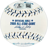 Ichiro Suzuki Autographed Official 2008 All Star Game Logo Baseball Seattle Mariners Beckett BAS Witness #4W252780