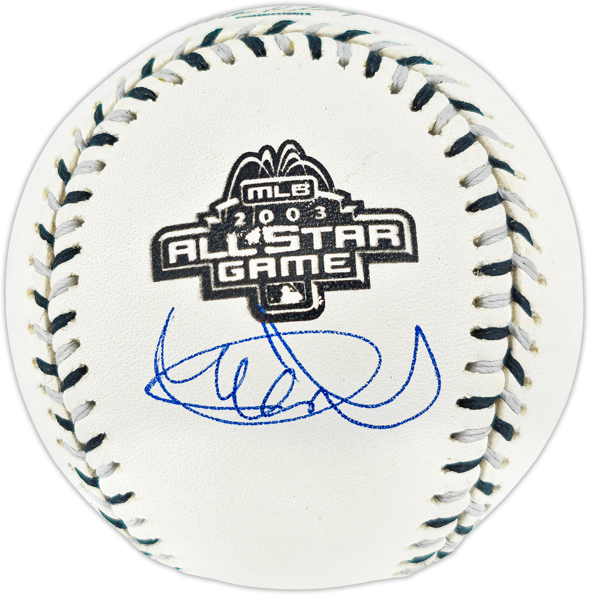 Ichiro Suzuki Autographed Official 2003 All Star Game Logo Baseball Seattle Mariners Beckett BAS Witness #4W252781