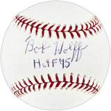 Bob Wolff Autographed Official MLB Baseball Washington Senators "HOF 95" JSA #H10002