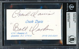 Crash Davis Autographed Business Card Philadelphia A's "Bull Durham" Beckett BAS #19210441