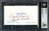 Crash Davis Autographed Business Card Philadelphia A's "Bull Durham" Beckett BAS #19210443