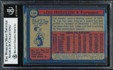 Lou Hudson Autographed 1974-75 Topps Card #130 Atlanta Hawks Beckett BAS #19212709