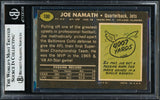 Joe Willie Namath Autographed 1969 Topps Card #100 New York Jets "Good Luck To Ya" Beckett BAS #19212979