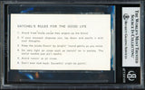 Satchel Paige Autographed Business Card Springfield Redbirds Beckett BAS #19212981