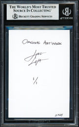 Ichiro Suzuki Autographed 2025 Original Art Sketch Card Seattle Mariners "HOF 25" #1/1 Beckett BAS #19208443