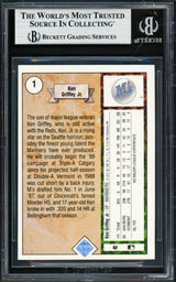 Ken Griffey Jr. Autographed 1989 Upper Deck Rookie Card #1 Seattle Mariners Beckett BAS #19211303