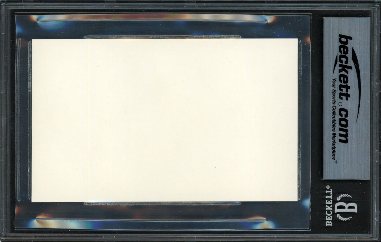 Robert Bobby Jones Autographed 3x5 Index Card Masters Beckett BAS #19218417