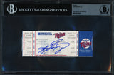 Ken Griffey Jr. Autographed 8/16/95 1000th Hit Ticket Seattle Mariners Beckett BAS #19215621