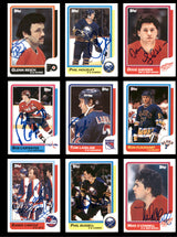 1986-87 Topps Hockey Autographed Cards (85 Count Lot - All Different) SKU #257858