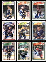 1988-89 Topps Hockey Autographed Cards (82 Count Lot - All Different) SKU #257860