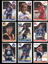 1985-86 Hockey Autographed Cards (96 Count Lot - All Different) SKU #257864