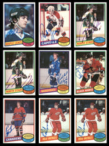 1980-81 Topps Hockey Autographed Cards (84 Count Lot) SKU #257867