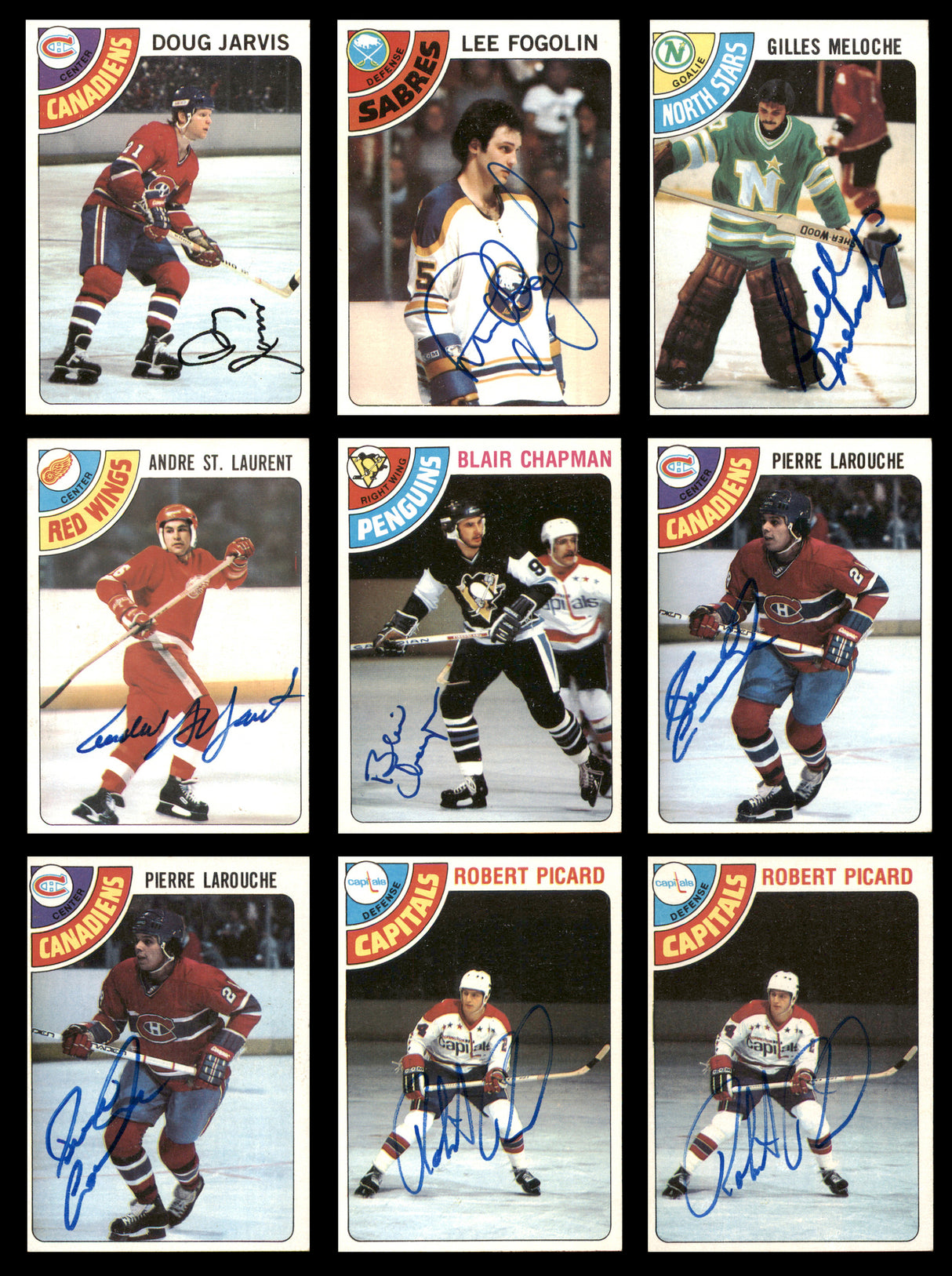 1978-79 Topps Hockey Autographed Cards (92 Count Lot) SKU #257868