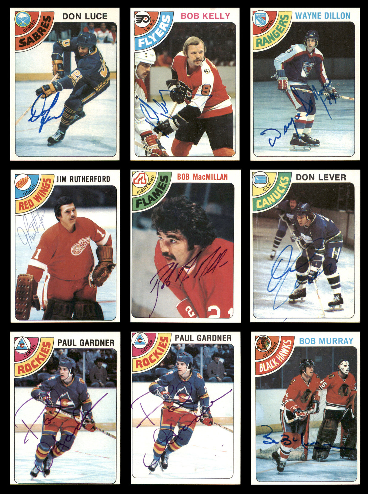 1978-79 Topps Hockey Autographed Cards (92 Count Lot) SKU #257868
