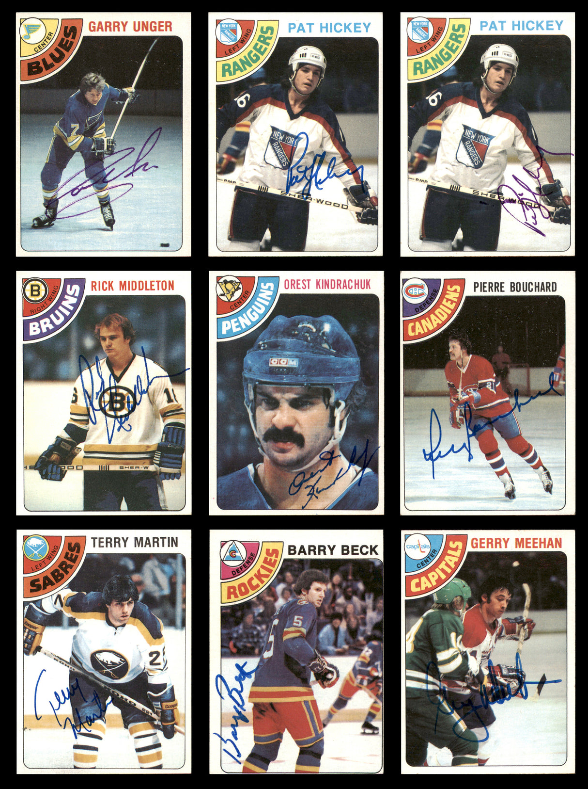 1978-79 Topps Hockey Autographed Cards (92 Count Lot) SKU #257868