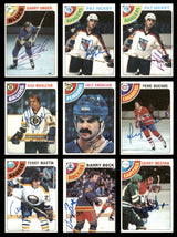 1978-79 Topps Hockey Autographed Cards (92 Count Lot) SKU #257868