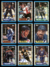 1989-90 Topps Autographed Cards (103 Count Lot - All Different) SKU #257871
