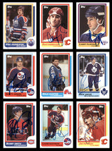 1986-87 Topps Hockey Autographed Cards (94 Count Lot - All Different) SKU #257872