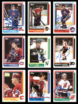 1986-87 Topps Hockey Autographed Cards (94 Count Lot - All Different) SKU #257872