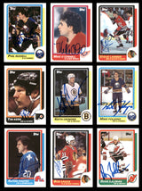 1986-87 Topps Hockey Autographed Cards (94 Count Lot - All Different) SKU #257872