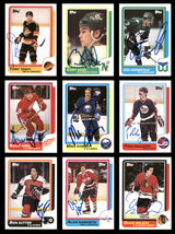 1986-87 Topps Hockey Autographed Cards (94 Count Lot - All Different) SKU #257872